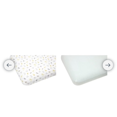 2 Pack Flannelette Cotton Fitted Cot Sheets - Safari and Wave Stripe