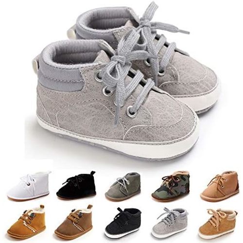 Baby Boys Girls Booties Fleece Anti-Slip Soft Sole Boots Toddler First Walker Warm Shoes