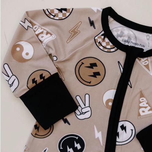 Bamboo Zip Romper | Latte Rad Vibes
