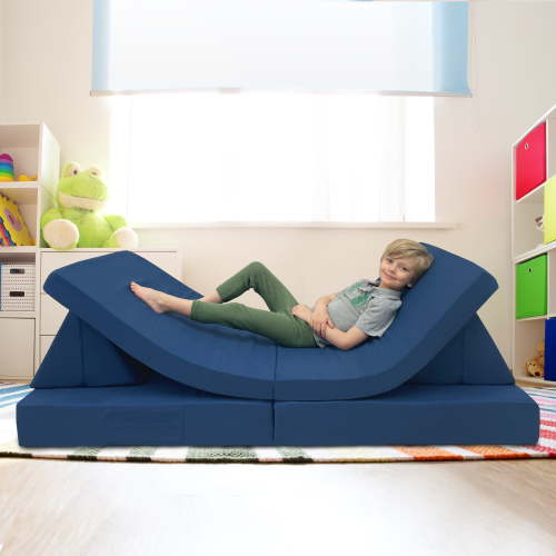 Imaginarium Kids and Toddler Play Couch, Navy Blue