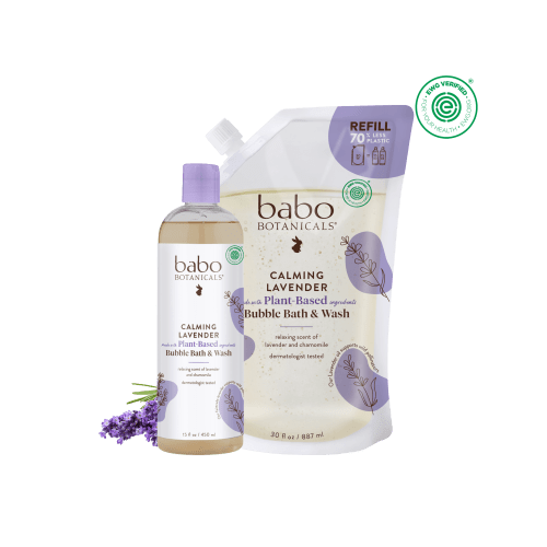 Calming Lavender Bubble Bath & Wash Refill Set