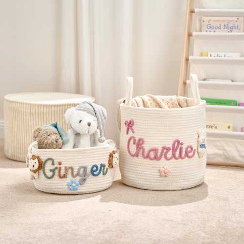 Customized Handmade Basket | Baby Shower Gift | Baby Gift | Baby Basket | kids basket