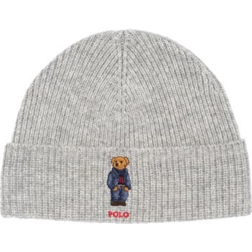 Solid Denim Bear Beanie