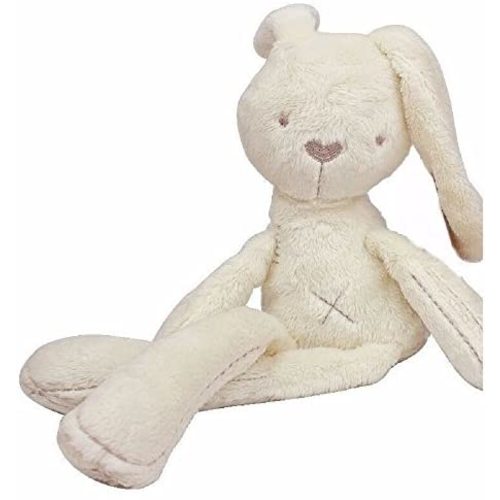 Soft Snuggle Bunny Plush - Childs first bubby doll - Natural Cotton & Natural Color