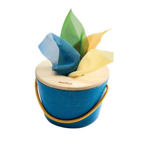 Tissue Bucket Baby Toy