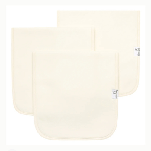3 Pack Premium Burp Cloths - Cru