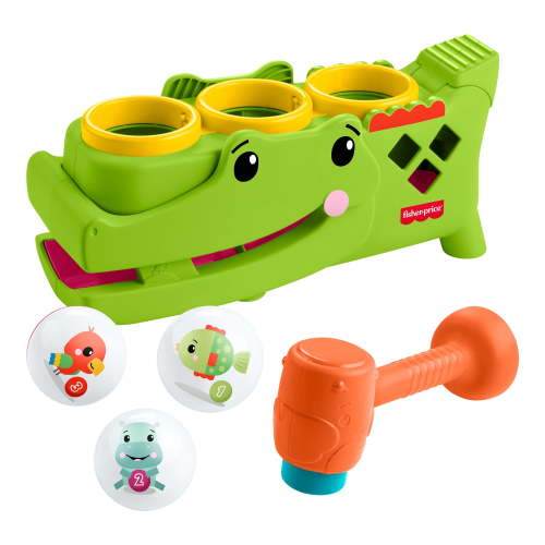 Fisher-Price Sit & Tap Rolligator, Pounding Activity Toy for Baby Crawling Play, 3 Balls & Hammer - Walmart.ca