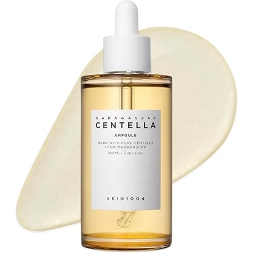SKIN1004 Madagascar Centella Ampoule 100ml, 3.38 fl.oz, suero facial coreano con Centella Asiática, cuidado hidratante y humectante, suero facial calmante para el equilibrio y brillo de la piel