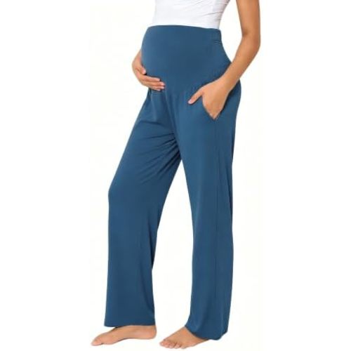 Viscose from Bamboo Maternity Wide Leg Lounge Pajama Pants
