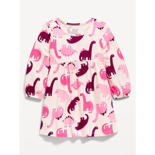 Printed Long-Sleeve Dress for Toddler Girls