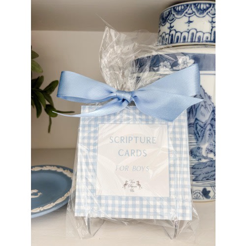 Boys Scripture Cards | Scripture Cards for Boys | Baptism Gift | Kids Scripture Cards | Boys Verse Cards
