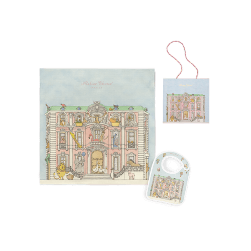 Carré & Satin Bib Set - Monceau