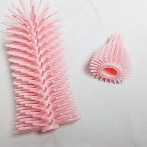 2 Pack Baby Bottle Cleaner Replacement Heads, for Bottle Brush and Nipple Brush, Compatible with Electric Bottle Brush Set, Travel Bottle Brush Set and Silicone Bottle Brushes,Pink