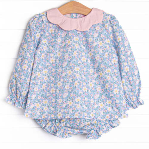 Gardenia Garden Diaper Set, Blue – Stitchy Fish