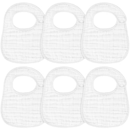 Accmor Muslin Baby Bibs, 6 Pack Soft Cotton Baby Bandana Drool Bibs for Boys Girls Teething and Drooling