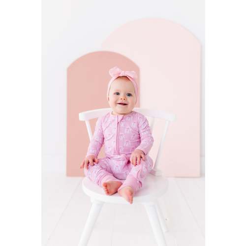 Pink Check with Bows Convertible Onesie