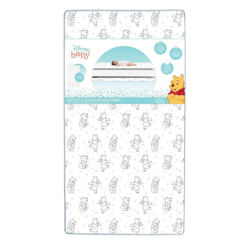 Dual-Sided Crib and Toddler Mattress - Winnie the Pooh