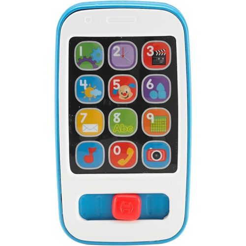 Fisher-Price Laugh & Learn Baby & Toddler Toy Smart Phone with Educational Music & Lights for Ages 6+ Months, Blue