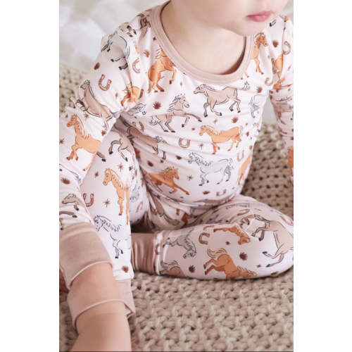 P's Ponies Two Piece Pajama Set