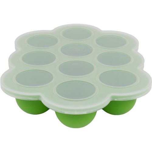 WeeSprout Silicone Freezer Tray w/ Clip on Lid Perfect Food Storage Container for Homemade Baby Food