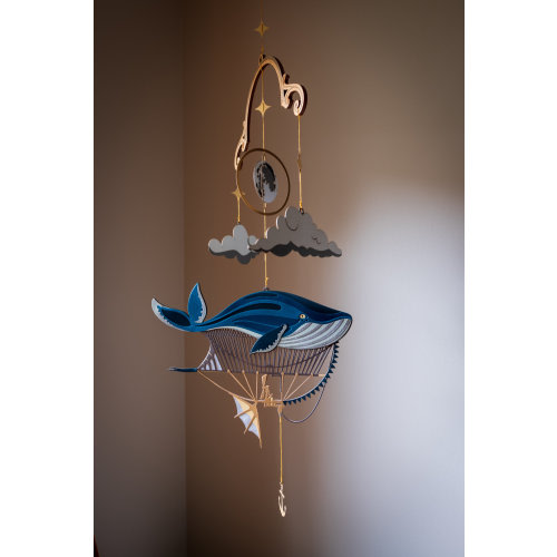 Flying Whale Ship Mobile — nebula creations co.