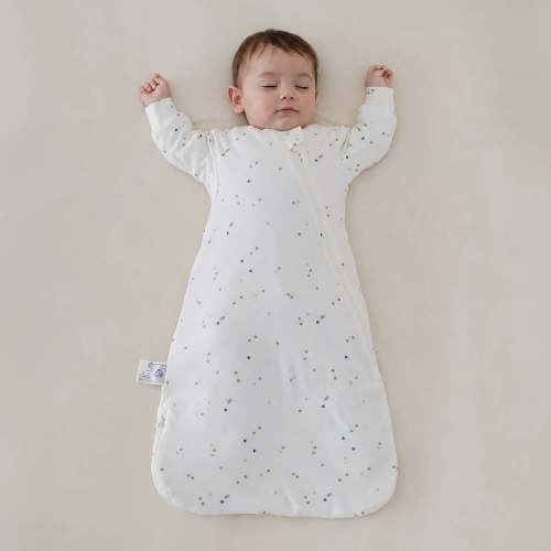 Warm Long Sleeve Sleep Sack 2.5 TOG - Organic Cotton & Camel Wool - Spark Dots