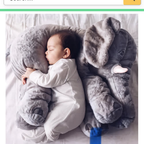 Baby Elephant Cuddle Pillow - Newborn Gift - Infant Gift - Unique Baby Gifts - Plushie Elephant - Baby Shower Gift - Christening Gifts – Fresh Frenzy