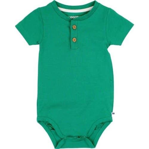 Baby Boys Short Sleeve Knit Henley Bodysuit, 0-3M