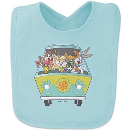 GRAPHICS & MORE WB 100th Looney Tunes Scooby-Doo Mashup Baby Bib - Pink