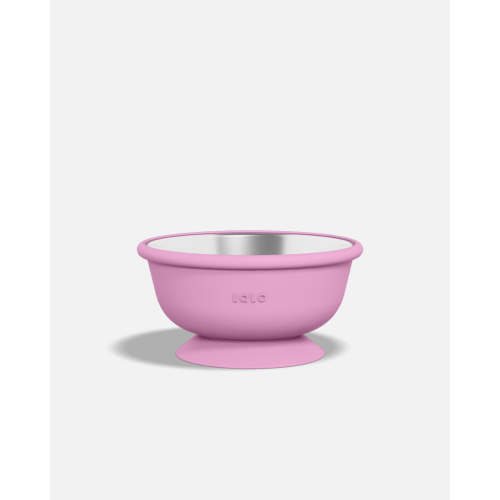 Stainless Suction Bowl - Bubble Gum