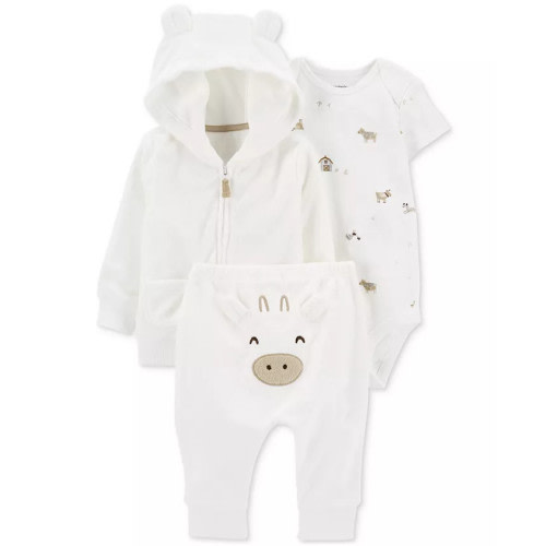 Carter's Baby Boys or Baby Girls Bodysuit, Cardigan and Pants, 3 Piece Set