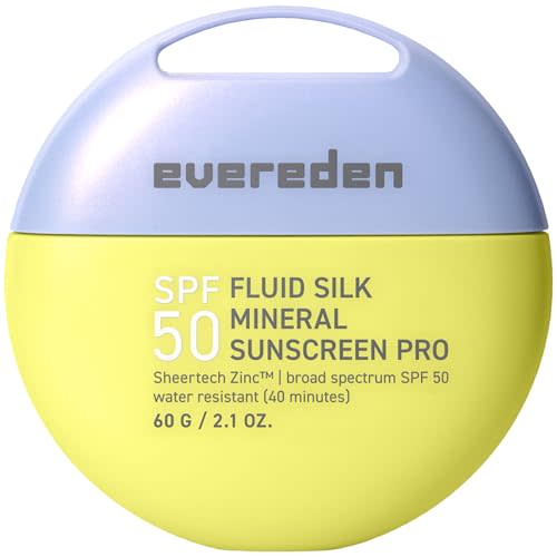 Evereden Kids Mineral Sunscreen SPF 50, Water-Resistant, Fragrance-Free | Safe for Sensitive Skin, Vitamin E, Argan Oil, Zinc Oxide, UVA/UVB Protection, Fluid Texture, 100% Mineral Kids Sunscreen