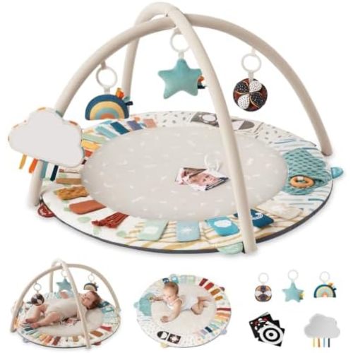 Blissful Diary Baby Play Gym, 5 Development Zones Activity Tummy Time Mat
