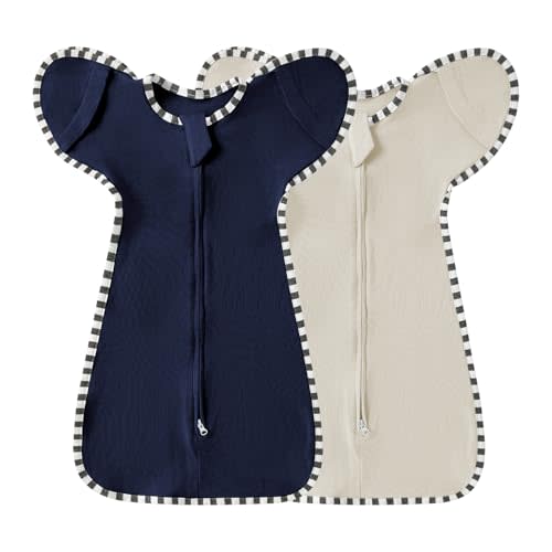 Baby Swaddle Blanket for Newborns and Infants,2-Piece Set Infant Pajamas,Baby Sleep Sack,Snug Fit Helps Calm Startle Reflex