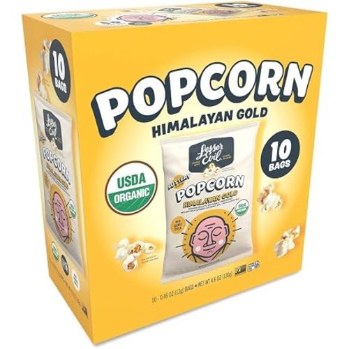 Lesserevil Palomitas de maíz orgánicas de oro del Himalaya, 10 unidades, 4.6 onzas