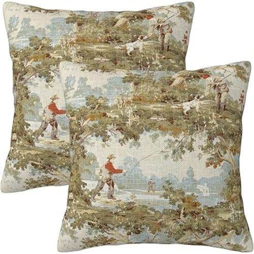 Throw Pillow Covers 18x18 Inch, Set of 2 Pillow Case Cushion Cover