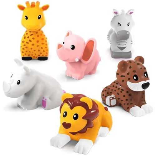Tub Works Savanna Mold Free Bath Toys, 6 Pack