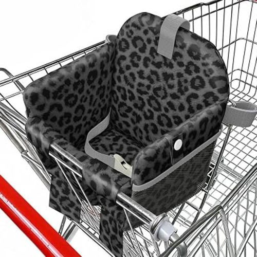 Shopping Cart Cover for Baby 2-in-1 High Chair Cover with Safety Harness
