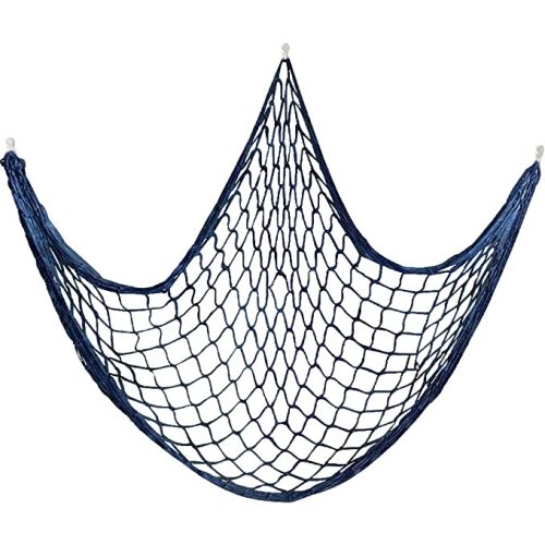 Qesonoo Cotton Fishing Net Decorative 79 Inch Beach Themed Decor Home Bedroom Party Wall Decoration Fish Netting Decorative