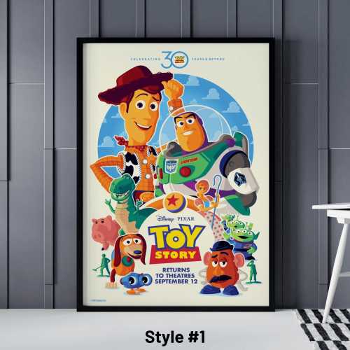 Toy Story Movie Poster Print, Animation Movie Gift, Toy Story Wall Art, Toy Story Print, Gift for Toddler, Movie Fan Gifts