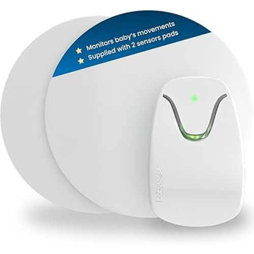 Babysense 7 Baby Sleep Breathing Movement Monitor for Newborn and Infants, No WiFi, Non Wearable, Non Contact Monitor with 2 Under-Mattress Sensors for Full Crib Coverage, FSA Baby Monitor