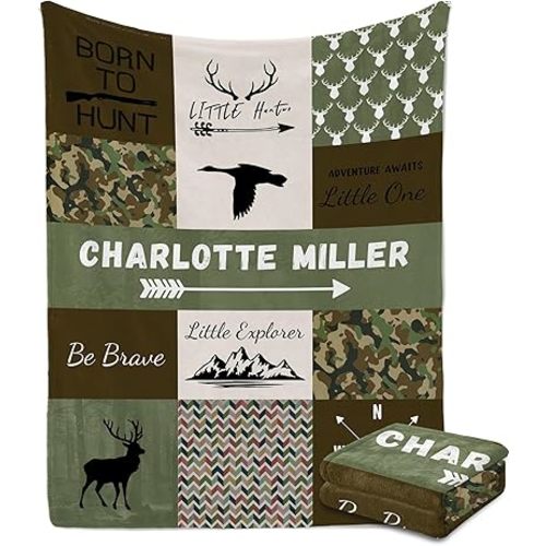 Custom Baby Blanket for Boy Girl Personalized Blanke with Name Gifts for Newborn Customized Gifts for Baby Shower Birthday