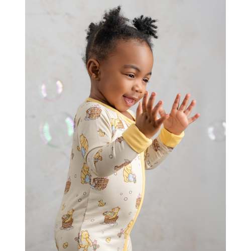 Bubble Bear Zip Romper – Dreamy Bamboo