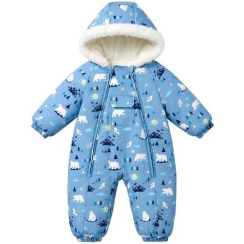 WYTbaby Baby Snowsuit Toddler Boys Girls Snow Suit Newborn Winter Clothes
