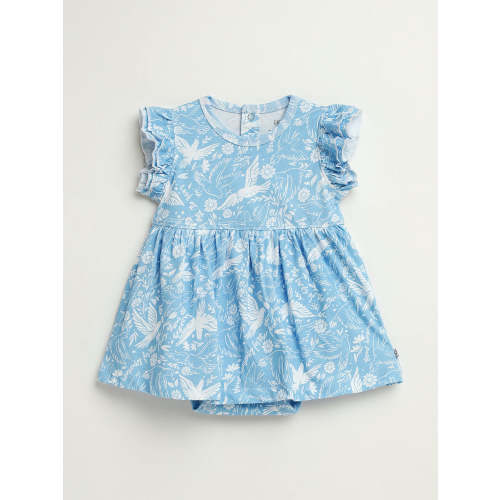 Birds of the Air Short Sleeve Twirl Dress Bodysuit Cotton – Holy Pals