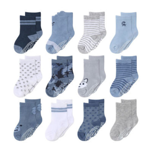 The Peanutshell Baby Boys 12 Pair Crew Socks