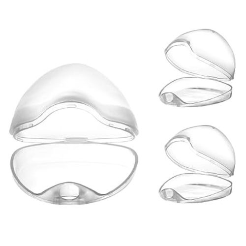 Accmor Pacifier Case, Pacifier Holder Case, Pacifier Container for Travel, BPA Free, Transparent, 4 Pack