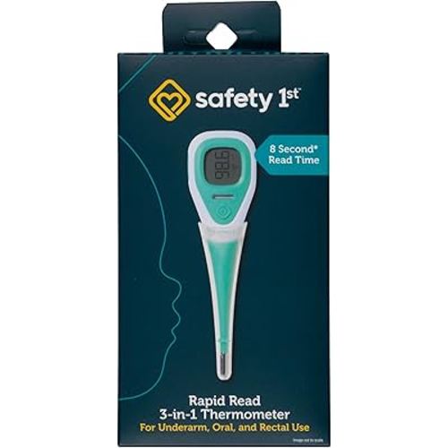 Safety 1st Rapid Read 3-In-1 Thermometer, Aqua, One Size