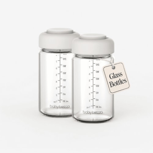 Glass Breastmilk Cooler Replacement Bottles