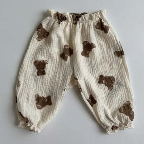 Organic Cotton Baby Pants – Soft Muslin Capris for Newborns & Toddlers – UNFORGETTABLE the label